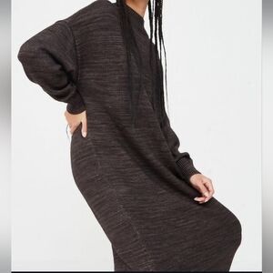 Misha Puff Twyla Dress in Bark